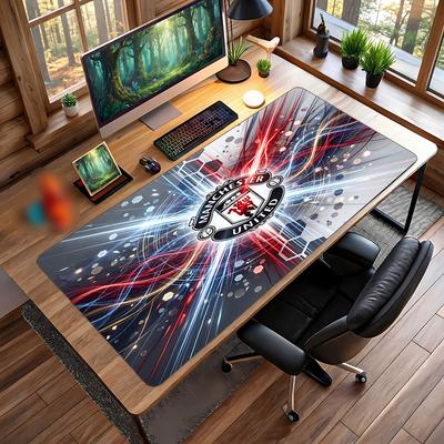 Manchester United Printed Large Mouse Pad, Non Slip Soft Rubber Gaming Desk Mat for Office Laptop Computer Decor