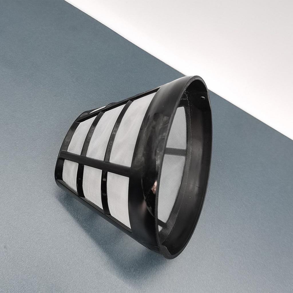 2PCS Reusable Coffee Filter Stainless Steel Nylon Effective Filtering Permanent Cone Coffee Maker