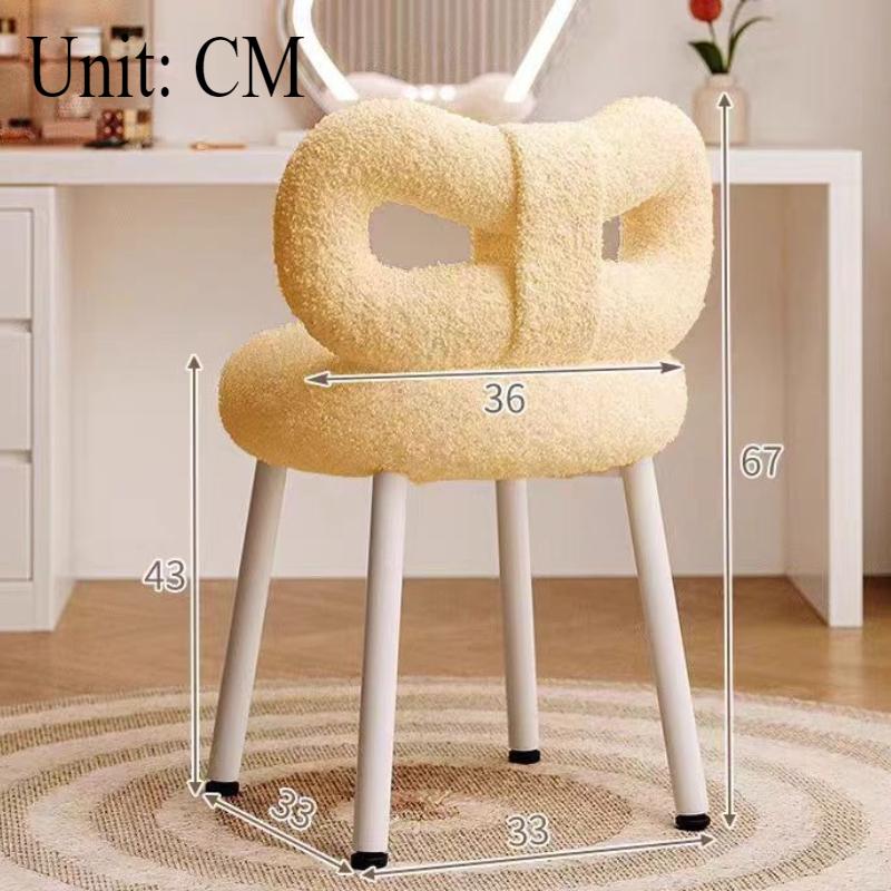 Comfortable Makeup Chairs Living Room Chair Household Dresser Backrest Stools Accessories Bedroom Luxury Relaxing Soft Furniture