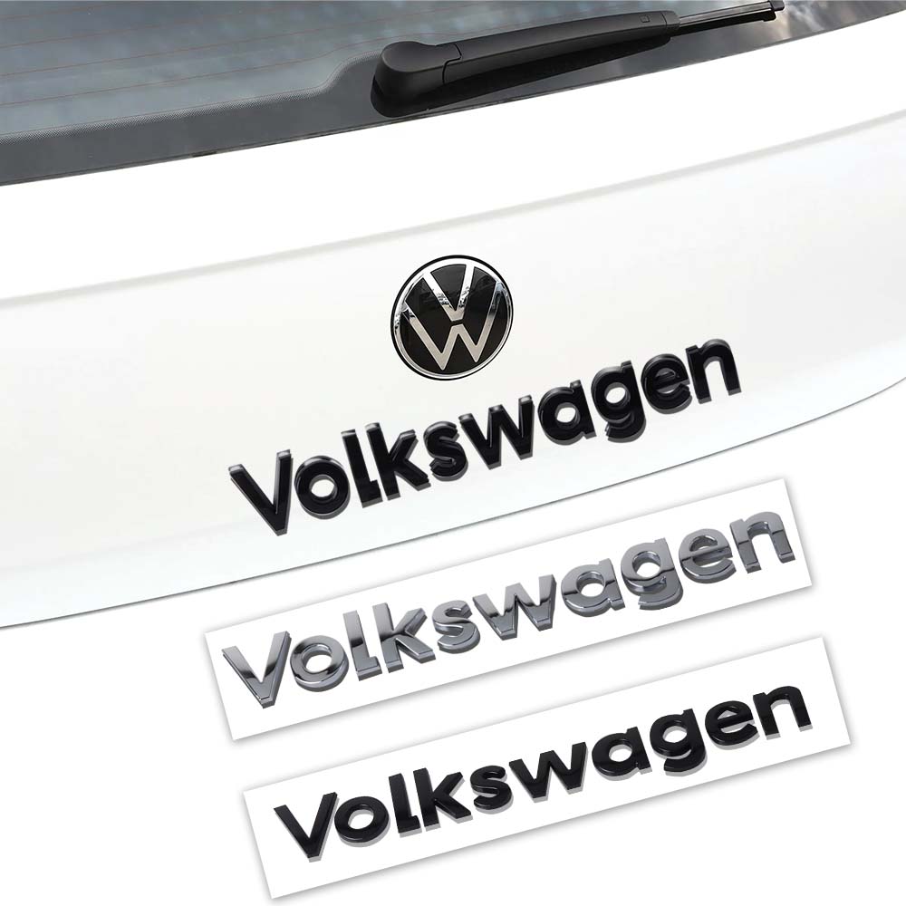 Per VOLKSWAGEN VW 1 PZ 3D ABS Per Volkswagen VW Emblema Lettera Styling Auto Bagagliaio Posteriore Decorazione Carrozzeria Adesivo Modifica Auto