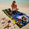Eddie'S Universe Stylish Digital Printing Beach Towel Quick‑Drying Absorbent Blanket for Beach Pool Gym Travel