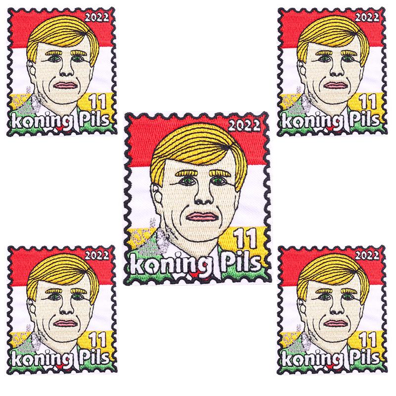 10pcs /Lots Netherland Carnival Patch Netherland Oeteldonk Emblem Full Embroidered Patches Iron On Patches For Clothing Sew Diy 