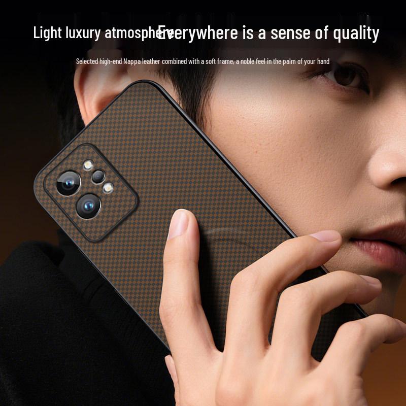 Custodia Realme GT Neo 2: Copertura Totale, A Prova di Caduta, Fibbia Magnetica alla Moda con Texture a Marchio