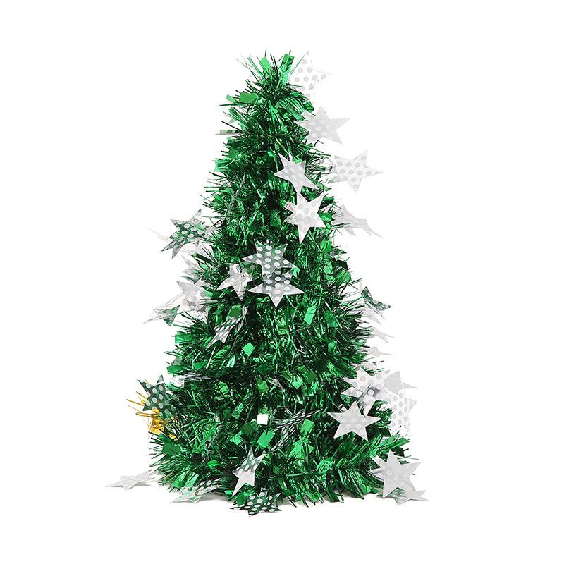 Kreativer Mini-Schreibtisch-Weihnachtsbaum, Gehäkelter Weihnachtsbaum, Weihnachtsdekorationen