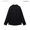 Autumn Men'S Solid Color Long Sleeve Shirt Fashion Fake Two-Piece V-Neck Shirt Design Top