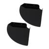 2pcs Wall Mount Floating Corner Shelves Quarter Round Hanging Corner Shelves for Bedrooms Living Rooms Shower Room