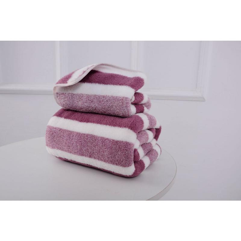 

Преміальний товстий бавовняний банний рушник - М який на дотик, Високопоглинаючий, Швидкосохнучий для дорослих та дітей 35*75cm фіолетовий