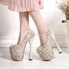 2025 Custom Spring Women High Heels Shoes 19cm Sexy Platform Pumps Nightclub Evening Party Shoes Woman Large Size 34-43 WSH2609