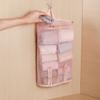 1pcs Pink Hanging Organizer Storage Bag,Polyester Fiber Sock Mesh Bags for Wardrobe Organizers,Space Saving Organiser for Bra
