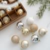 25Pcs/set Handmade Glass Christmas Balls DIY Xmas Tree Ornaments  Accessories Gift