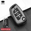 Estuche Plegable para Llave de Coche de Aleación de Zinc de 3 Botones Cubierta Completa Para Peugeot Citroen C1 C2 C3 C4 C5 Ds3 Ds4 Ds5 Ds6 Accesorios de Carcasa para Llave de Coche