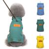 Polyester Frühling Hund Anzug Outfits mit D Leine Ring Zwei Beinen Hund Denim Mantel Kleidung Towable Hund Weste Mantel Herbst