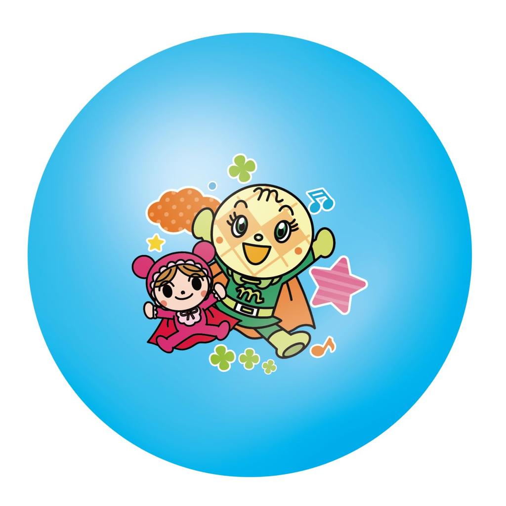 Anpanman Colorful Ball 8 Bleu Non. [20,5 cm]