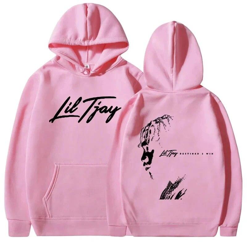 Rapper Lil Tjay Destined 2 Win Musikalbum Print Pullover Hoody Damen Sweatshirts Hoodies y2k Kleidung Herbst Winter Unisex Hoodie Unisex