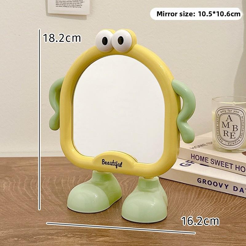 Mirror Makeup Table Style Desktop Small Mirror, Cute Home Bedroom, Portable Beauty Mirror for Student Dormitory