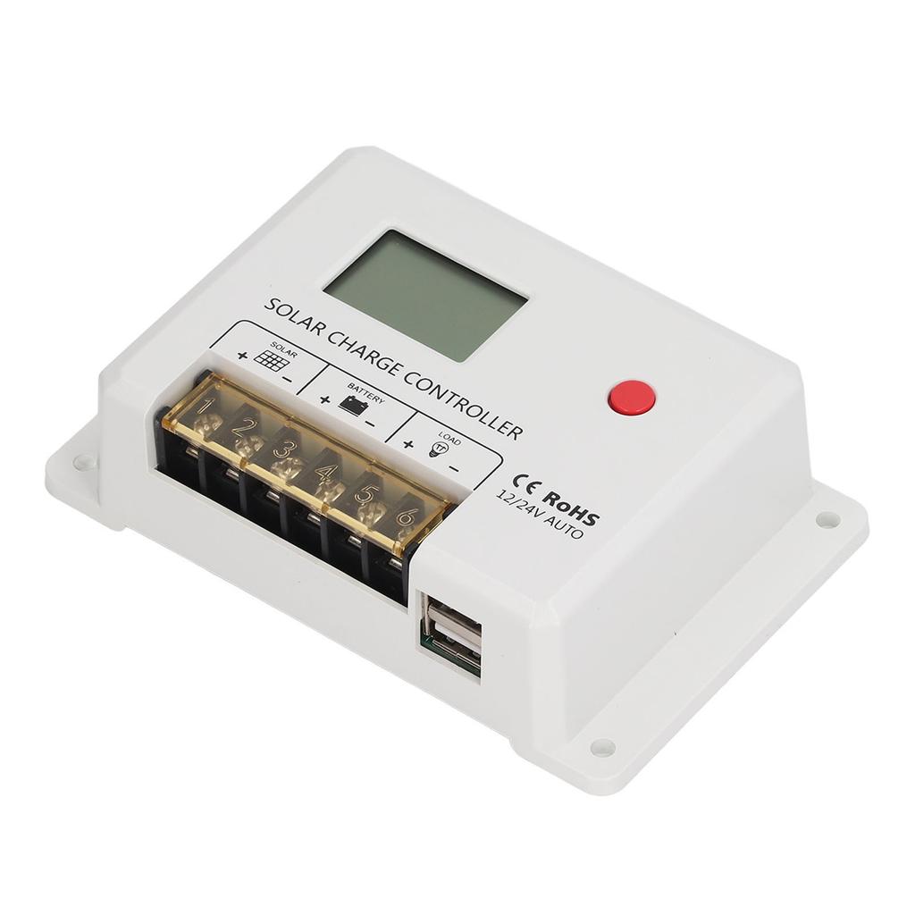 Solar Charge Controller Charging Parameters Adjustable MOS Circuit PWM Solar Charge Regulator 12V 24V 20A