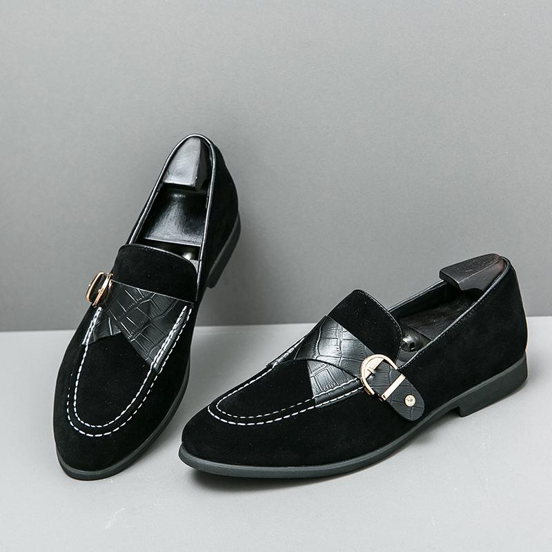Fashion Leather Loafer Shoes For Man Genuine Leather Big Size Shoes High Quality Designer Formal Shoes Casual Shoes Fashion Business