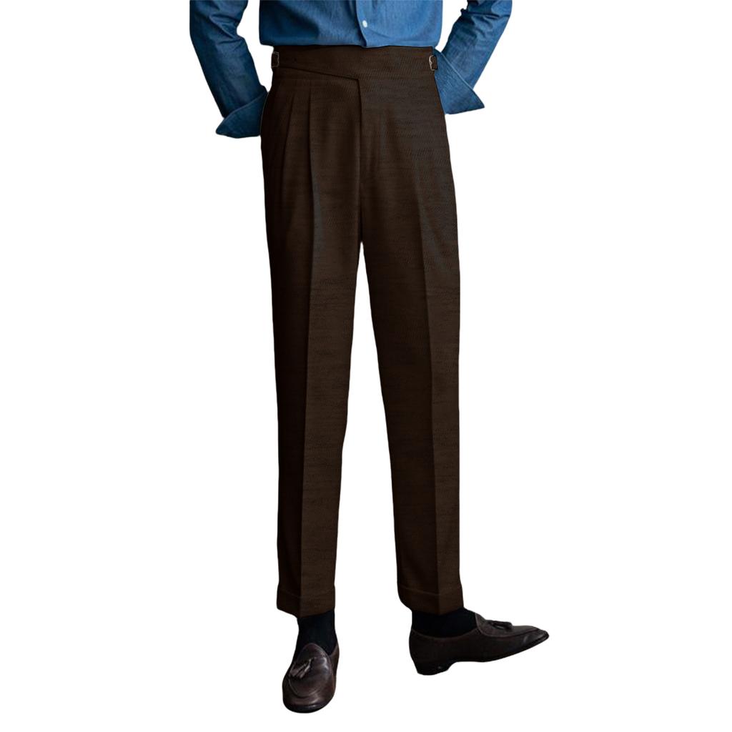 Męskie spodnie casualowe Klasyczne spodnie wizytowe w stylu włoskim Neapol Spodnie biznesowe Męskie