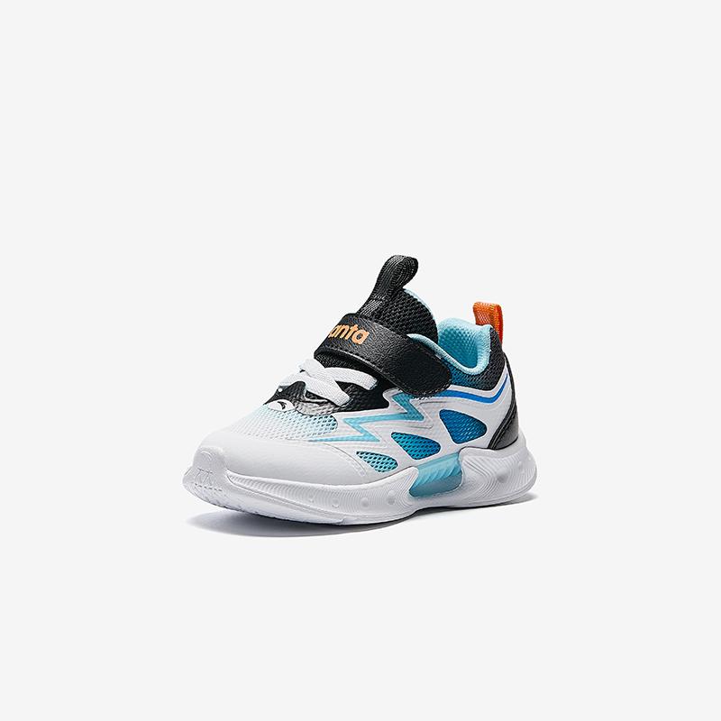 Anta Kids Wind Chaser 7.0 Trendy Fashion Comfortable Versatile Lightweight Velcro Non-Slip Kickback Breathable Low-Top Walking Shoes 312520003