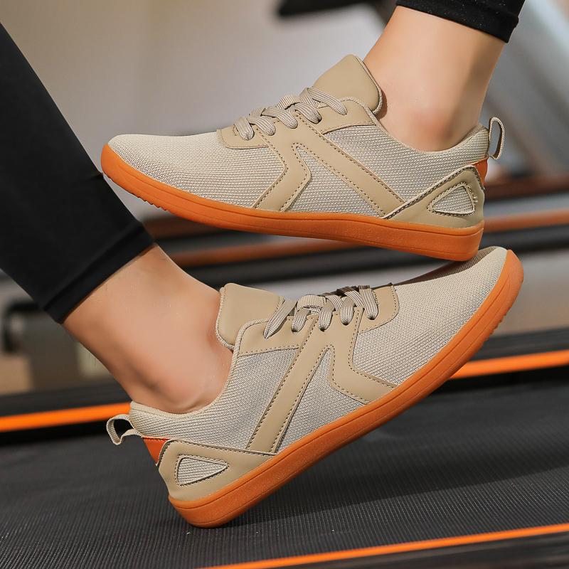 Couples' Wide Toe Casual Sports Shoes Barefoot Walking Flat Shoes Breathable Mesh Cross-training Sneakers