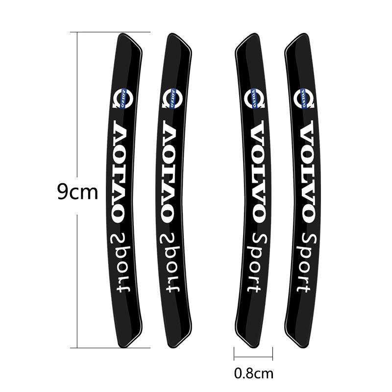 4pcs Aluminium Car Wheel Hub Rims Stickers Decoration Emblem Accessories For Volvo Rdesign XC60 XC40 V60 V40 EX30 XC90 S60 C30