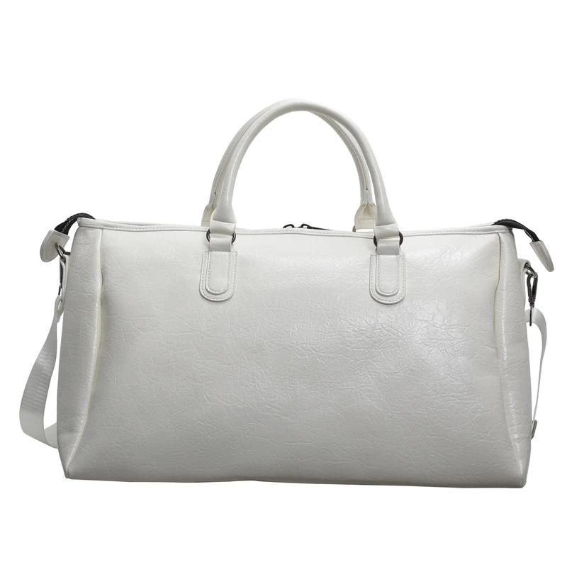 

Однотонні нейлонові жіночі сумки на блискавці. Модні сумки з внутрішнім відділенням. Високоякісні повсякденні сумки. білий