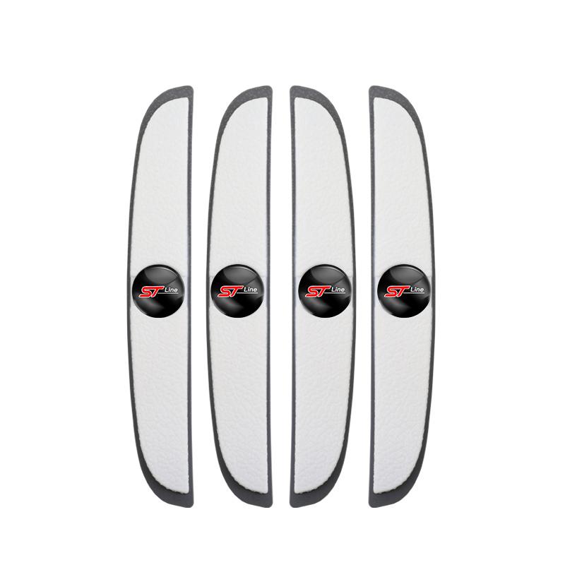 4Pcs Car Door Rearview Mirror Protector Stickers Rubber Anti-Collision For Ford ST Line Focus Mustang Fiesta Puma Ranger Kuga IL8