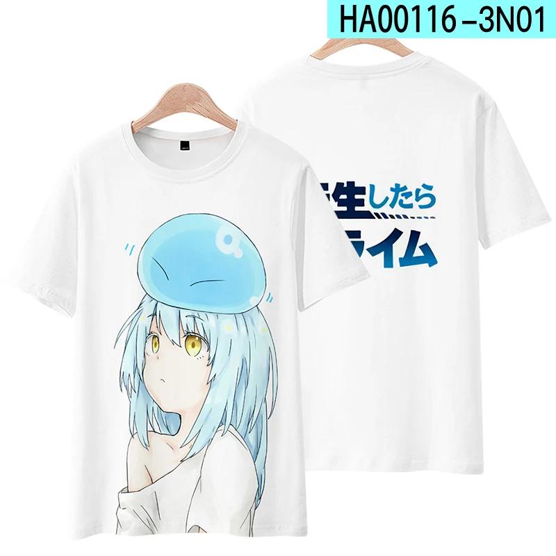 That Time I Got Reincarnated As A Slime Rimuru Tempest 3D Print T Shirt Women Men Summer Short Sleeve Funny Tshirt