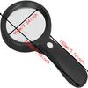 Illuminated Lighted Magnifying Glass With Light Lighted Magnifier Handheld  For Seniors Reading