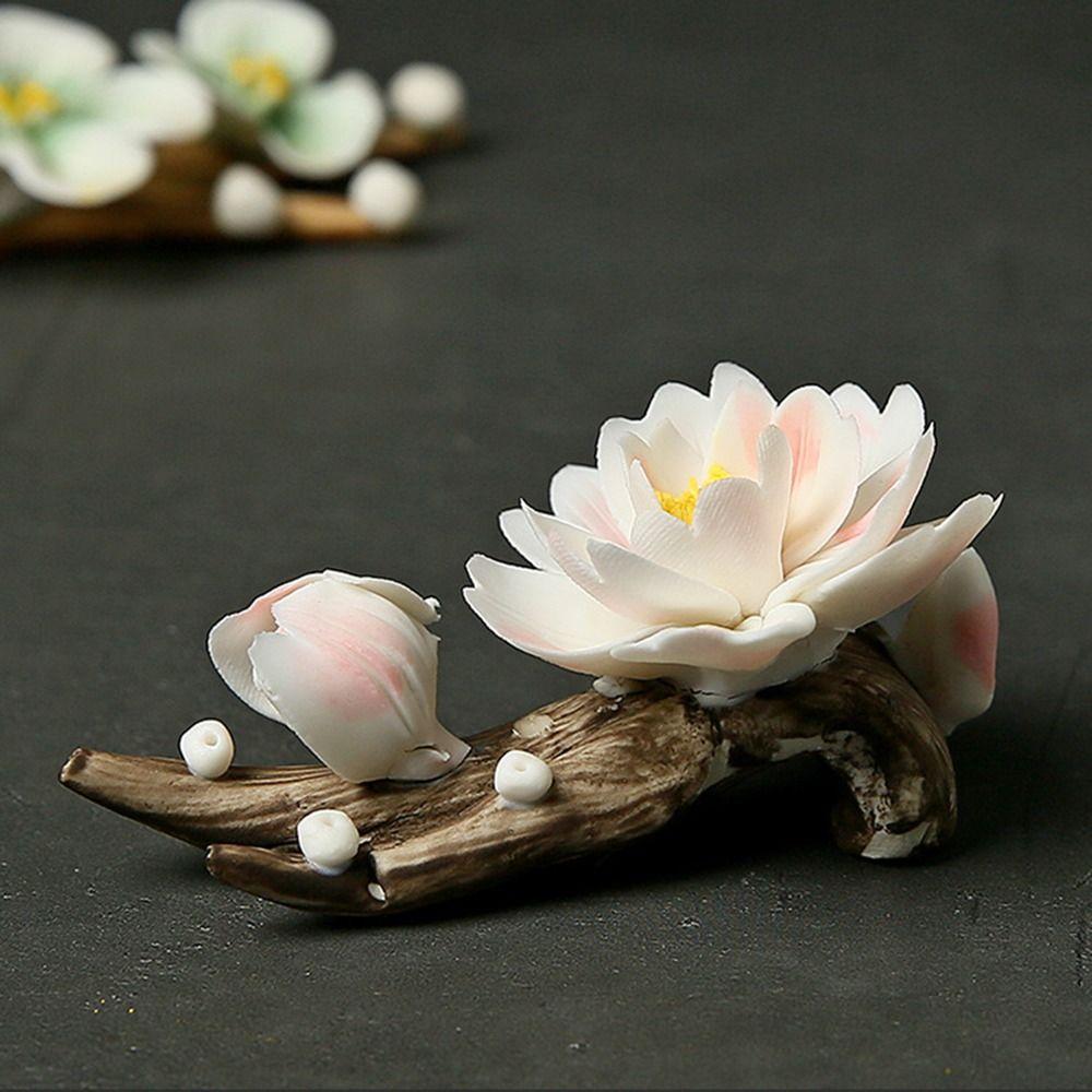 Ceramics Incense Stick Holder Elegant Tea Table Oraments Gift Aromatherapy Base Yoga Studios