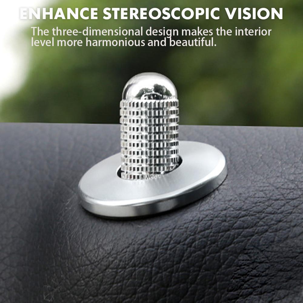 4pcs Car Alloy Door Lock Pins Lock Pin Screw Knob for Mercedes Benz C W205 GLC GLE E W213 CLA GLA A Class Modified Accessories