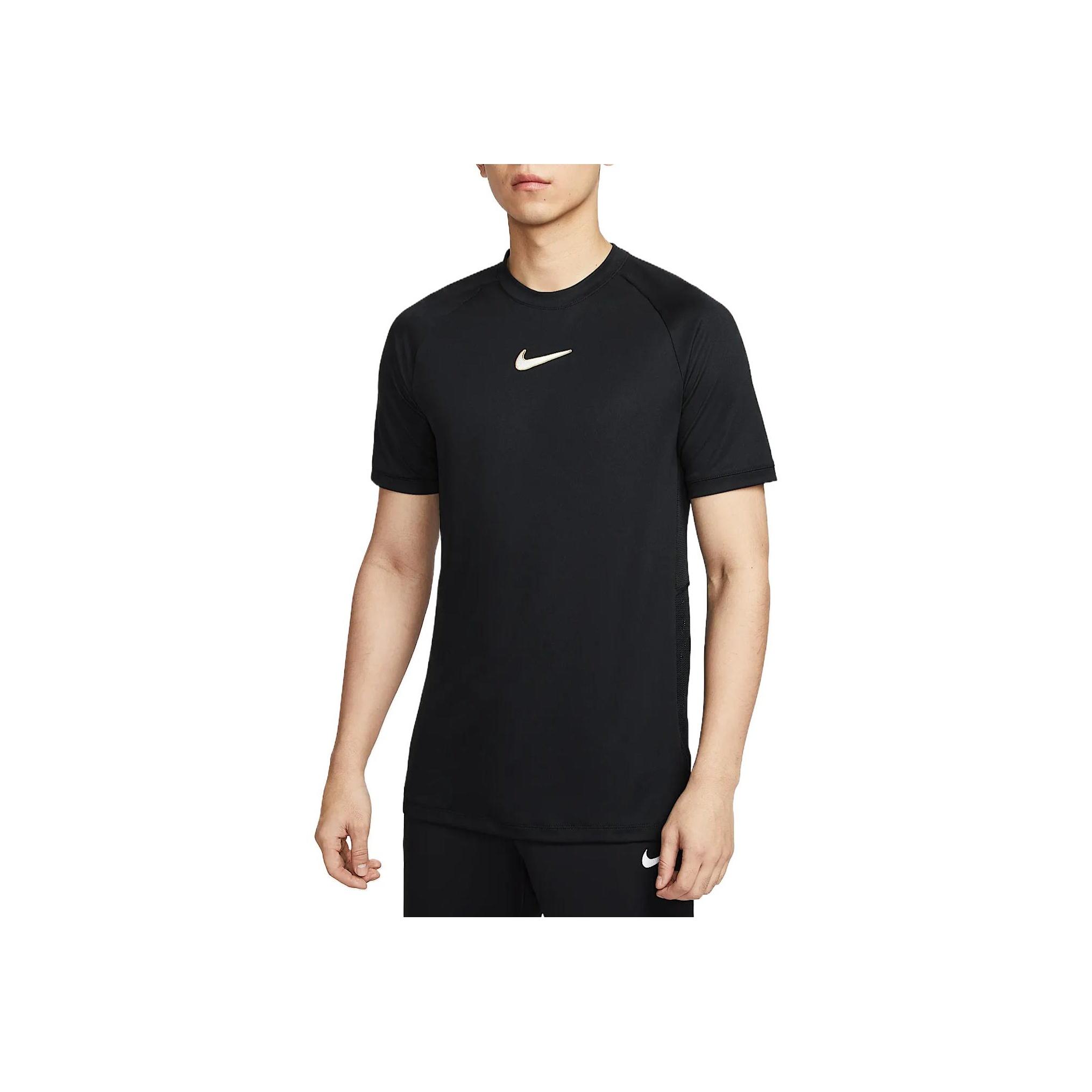 

Nike Dri-Fit Academy Comfortable Stylish Soft Versatile Short Sleeve Soccer Shirt Men tops Black HJ4244-010 2XL