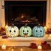 Multiuse Holiday Party Decorations 3/4Pcs Vintage Wooden Pumpkin Decor, Rustic Fall Tabletop Centerpiece, Farmhouse American Country Home Accents