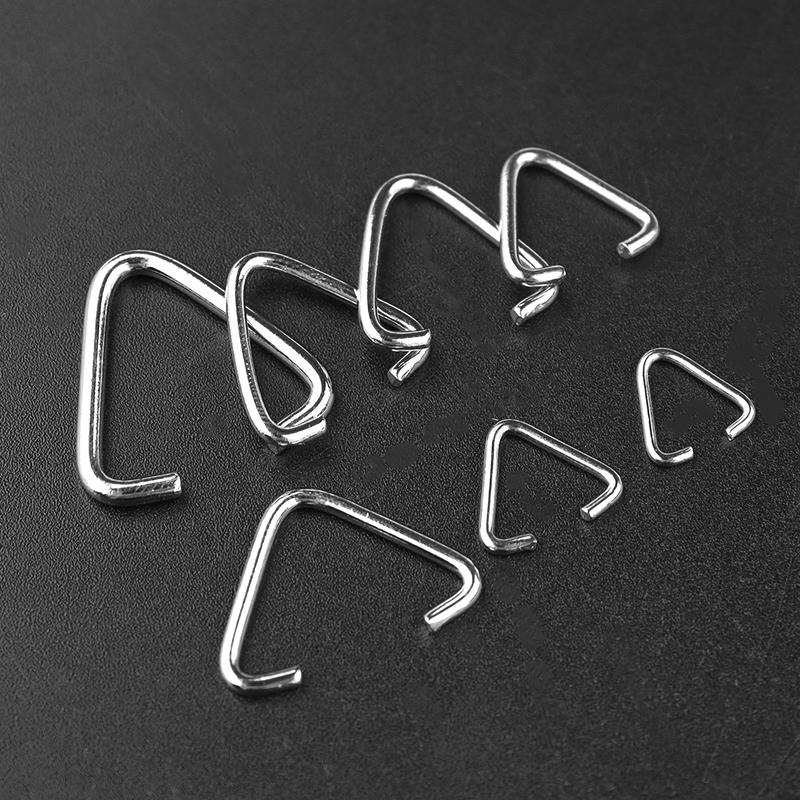 50-200pcs Triangle Clasps Buckle Metal Open Jump Rings Loops Split Rings Connectors For DIY Jewelry Making Accessories Wholesale