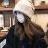 Basic Oversized Knitted Hat, Unisex, Double-layered, Warm, Ear-covering, Slouch Hat, Couple's Ear-covering Knitted Hat.