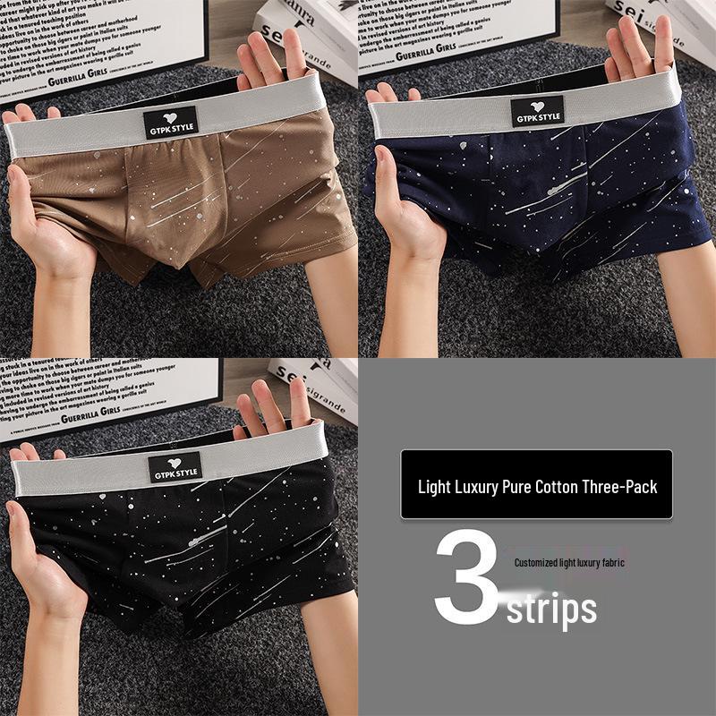 Men's Breathable Cotton Boxer Briefs - Comfortable, Loose-Fit, Mid-Rise, Plus Size, Perfect for Summer