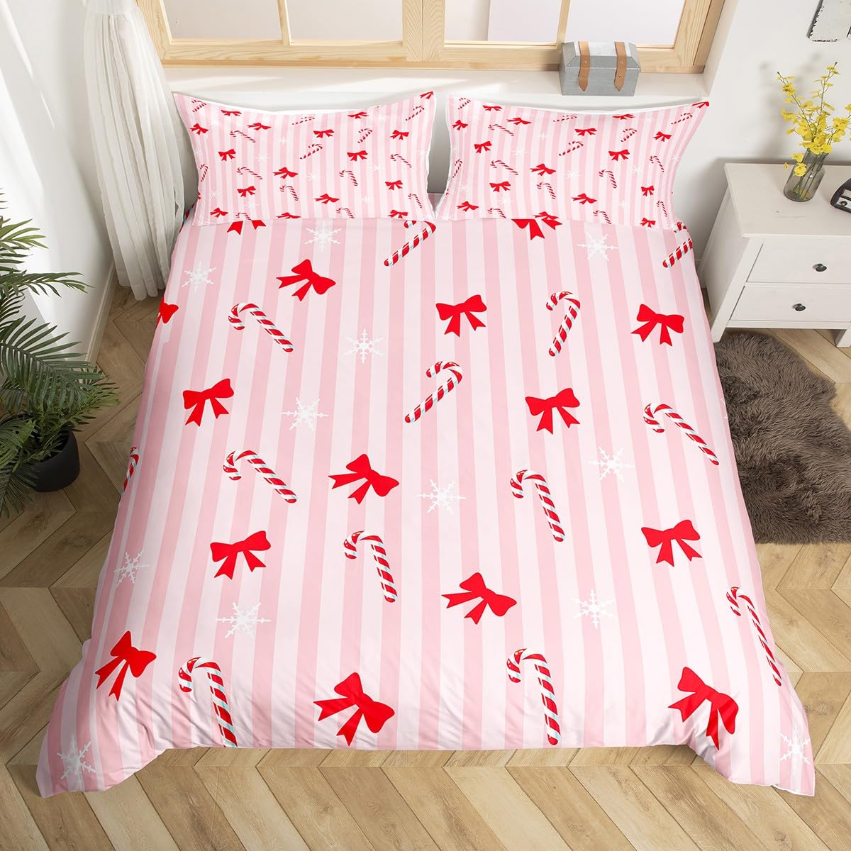 

Comforter Christmas Candy Comfortable Exquisite And Beautiful Bedding Decorations Suitable For Children Kids And Adults Comforter (quilt)-EU Single(135*200cm)3pcs