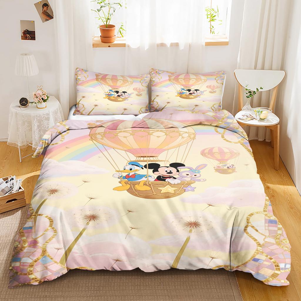 Mickey Anya Forger Duvet Cover Set Comforter Bedding 3d Children'S Bedding Set 3-Piece 1 Quilt Cover King Size