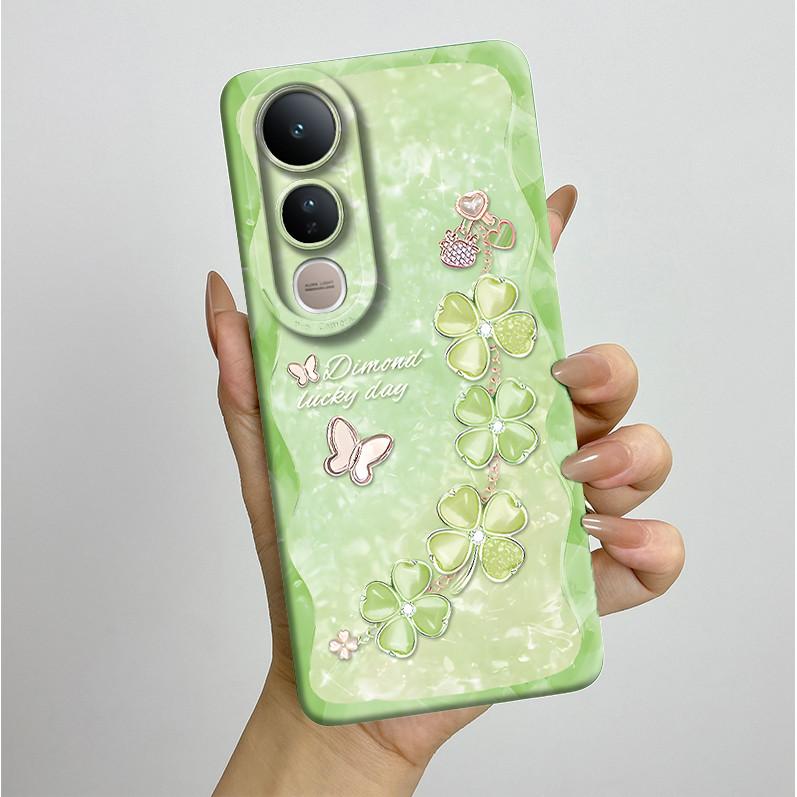 For Vivo V50 Lite 5G Phone Case Aesthetic Luxury Soft Silicone Shockproof Camera Lens Protective Back Covers Anti Slip Fundas