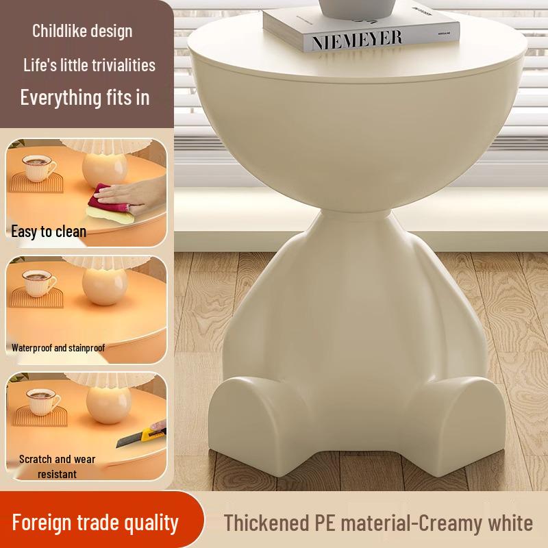 Modern Minimalist Bedside & Coffee Table: Simple, Creative Design for Bedroom, Living Room, Balcony, or Corner Spaces.