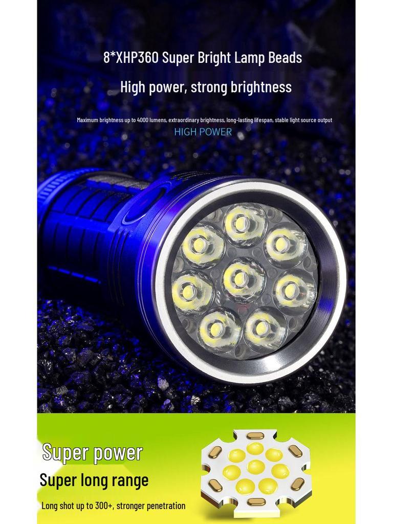 Rechargeable Ultra-Bright Portable Flashlight for Outdoor Climbing