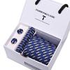 Men's Tie Gift Set: Striped & Polka Dot Tie, Pocket Square, Cufflinks