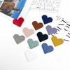 3pcs Bookmark PU Leather Love Heart Bookmarks for Book Mini Corner Page Marker Stationery Supplies Bookmark Gift