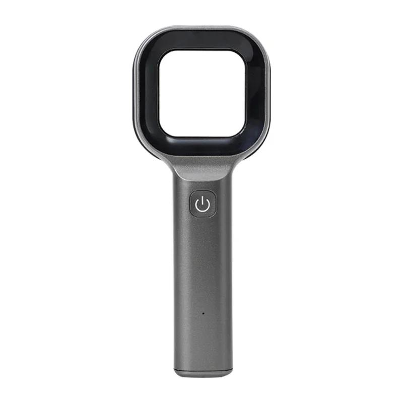 

Лампа Вуда Анализатор кожи Портативный Салонный Анализатор красоты для лица УФ Ручная лампа для обнаружения кожи у домашних питомцев кошек и собак Уход за кожей серый