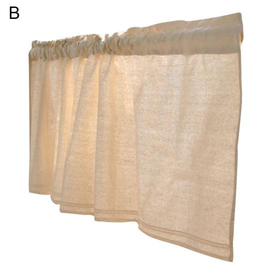 Yousheng Polozáclonové stínění Měkká bavlna Len Dekorativní japonský styl Potřeby pro domácnost s krátkým závěsem