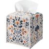 Cat Tissue Box Holder, Nordic Cat Leather Tissue Box Cover Square, Paper Napk Everyday Dispenser Accessories for Bathroom Vanity Countertop Night