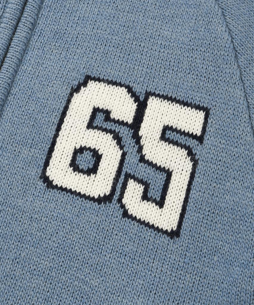 LMR Schanyon'S Wool Cowichan Knit Zip-Up Blue