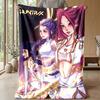 Kpop Dämonenjäger Bedruckte Flanell-Kuscheldecke Weich Warm Leicht Ganzjahresdecke für Sofa Bett Camping Wohnkultur Feiertagsgeschenk