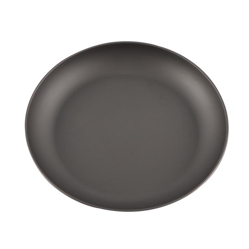 Titanium Camping Plate Round Lightweight Outdoor Dinnerware Set Hiking Picnic Travel