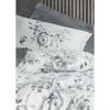 Parure de lit - 1 housse de couette 220 x 240 cm + 2 taies d'oreiller 60 x 60 cm - Satiné 100% coton - Gris